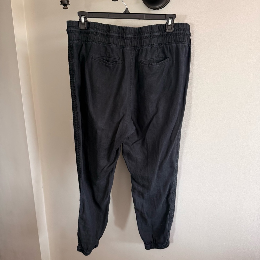 Athleta Women’s 100% Linen Black Casual Jogger Pants, size 16 - Picture 10 of 10